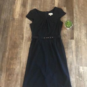 Vintage Navy Career Dress, Size 6